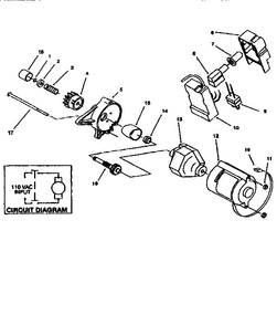 Starter Motor Diagram and Parts List for 320 28220-7900001 & UP Lawn Boy Snow Blower